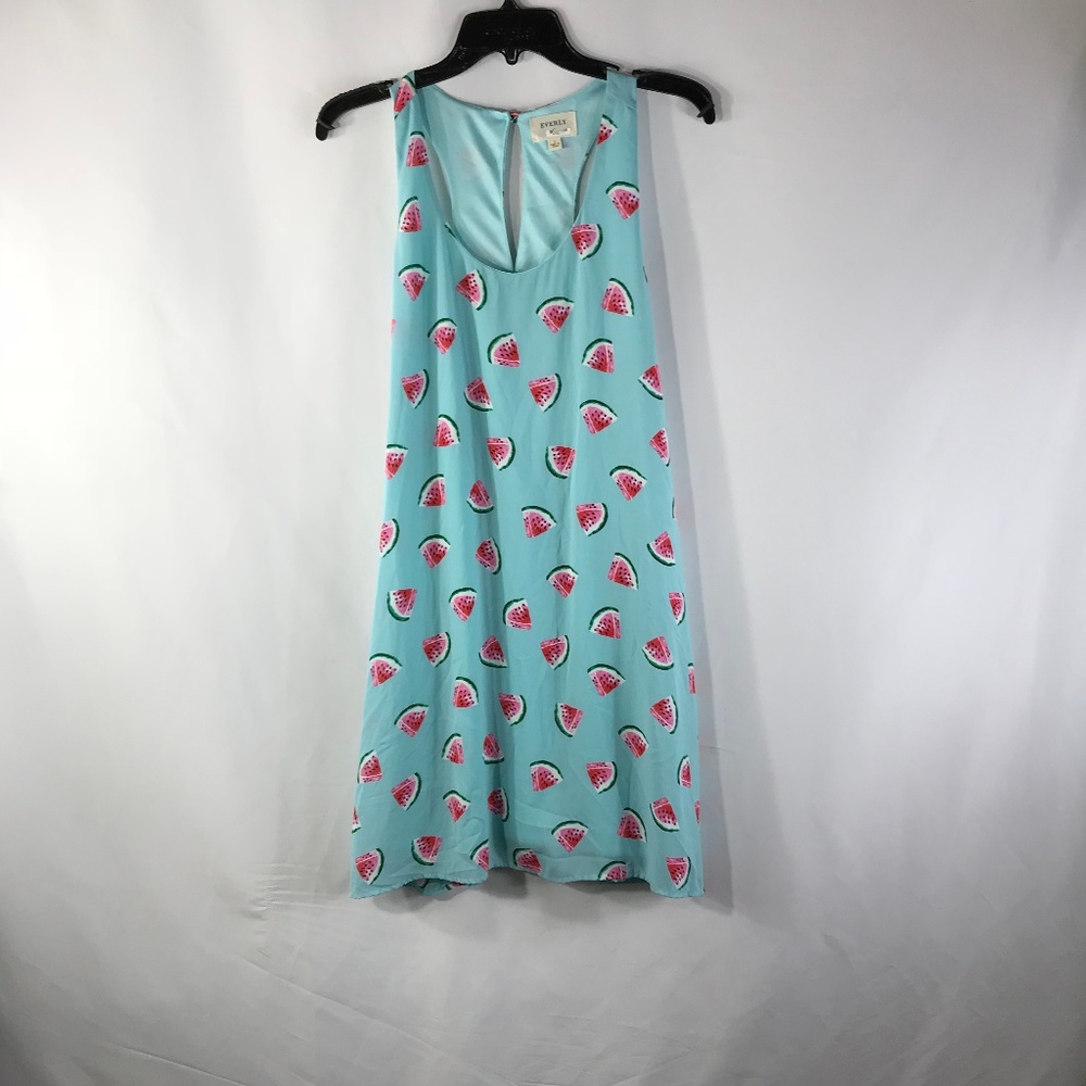 EVERLY BLUE/WATERMELON SIZE L MINI DRESS